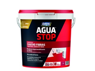 CEYS-  Aguastop caucho acrílico con fibras rojo 20kg 